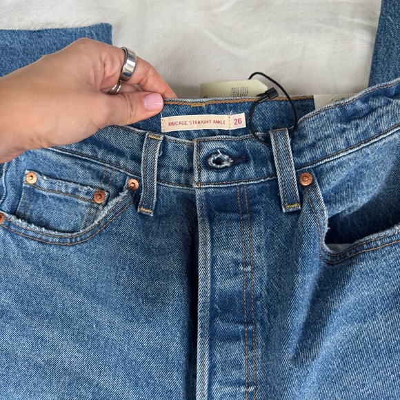 NWT Custom Levi’s High Waisted Straight Ankle 26x31 - Picture 4 of 7